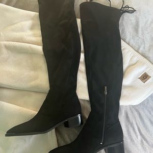 Mark Fisher Yuna over the knee suede boots